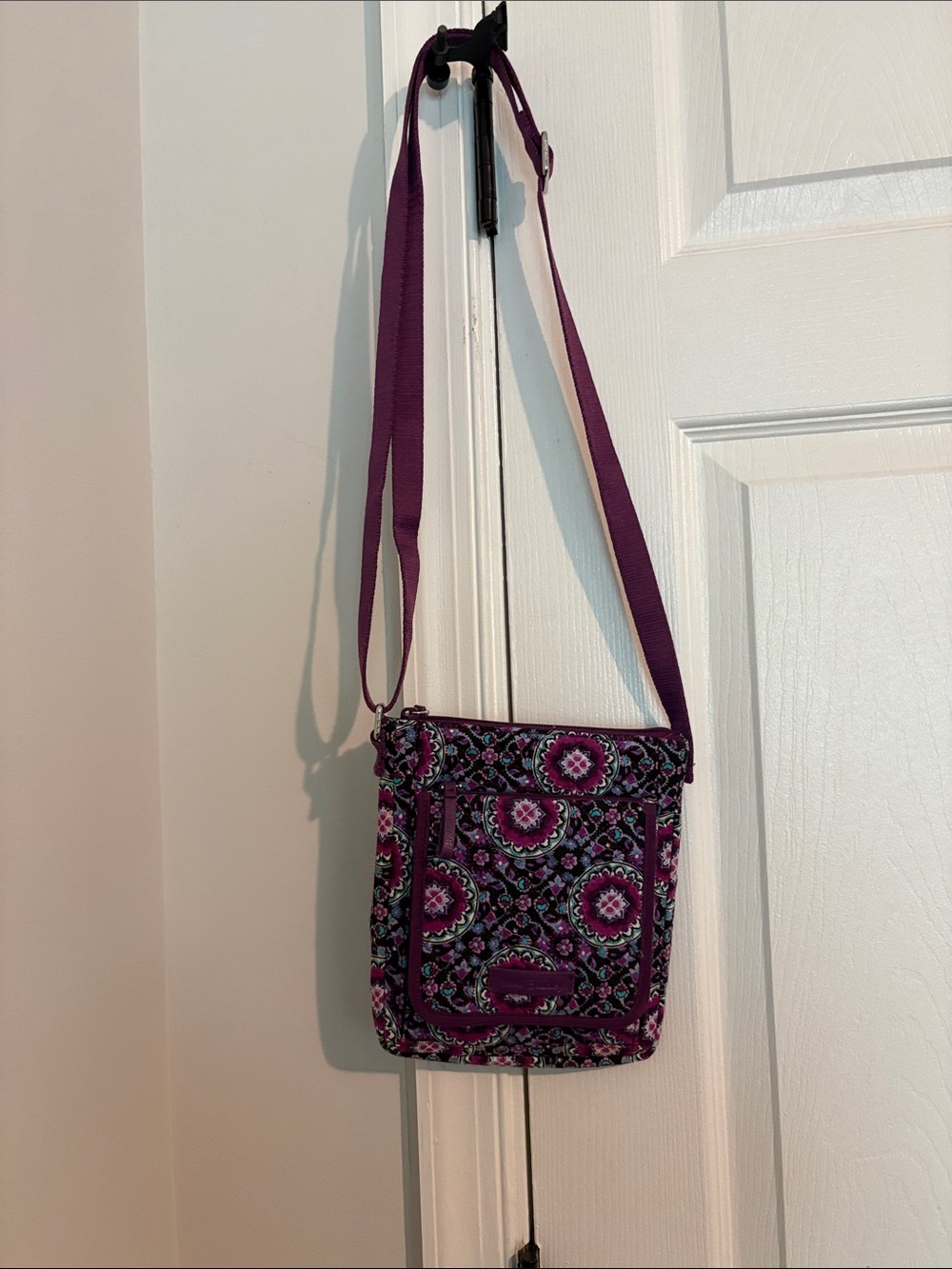 Vera Bradley Plum Floral Crossbody Bag
